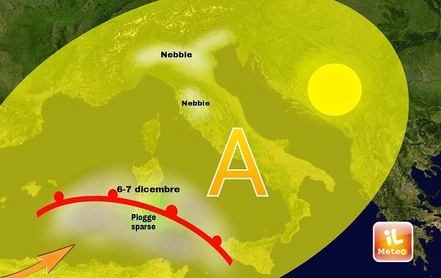 Previsioni meteo, ponte dell’Immacolata con caldo e nebbia Previsioni meteo, ponte dell’Immacolata con caldo e nebbia