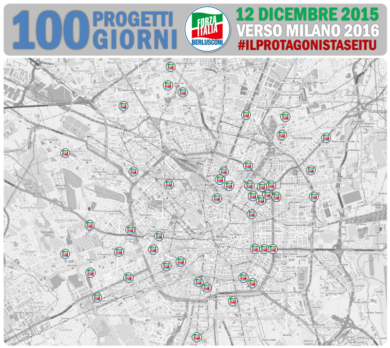 Forza Italia lascia la parola ai cittadini: “50 gazebo per la nuova Milano”