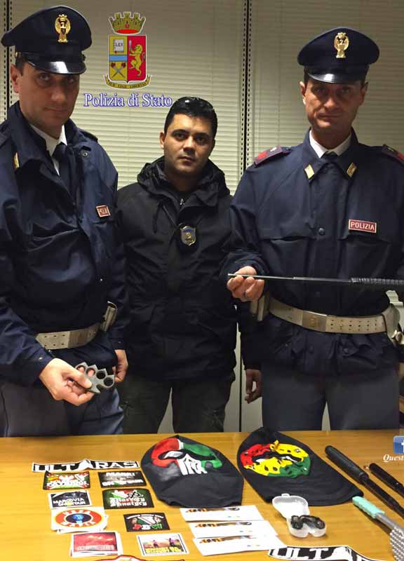 Follia ultras Varsavia in transito a Roma: tre arresti e sequestri Follia ultras Varsavia in transito a Roma: tre arresti e sequestri