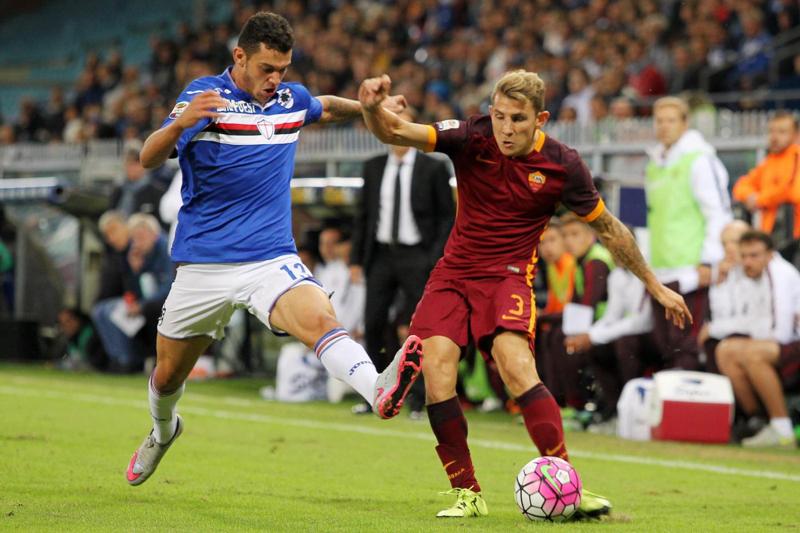 Roma, brutto incidente per Digne fuori da Trigoria