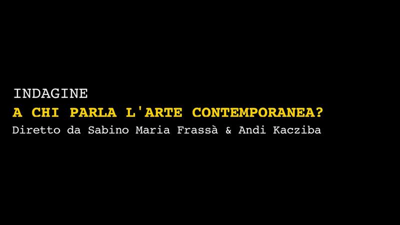 “A chi parla l’arte contemporanea” proiezione al Museo del 900 “A chi parla l’arte contemporanea” proiezione al Museo del 900