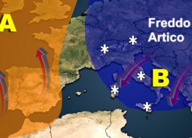 Meteo/ Gelo artico sull’Italia. Ondata lunga e persistente