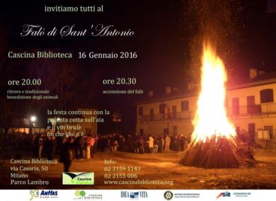 Falò di Sant’Antonio in Cascina Biblioteca