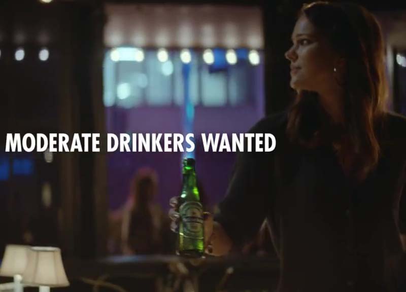 Heineken: ecco la campagna “Moderate drinkers wanted” Heineken: ecco la campagna “Moderate drinkers wanted”