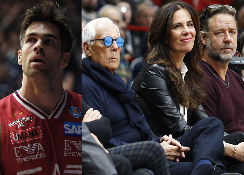 Olimpia Milano vince in Eurocup. Cerella gladiatore sotto gli occhi di Russel Crowe