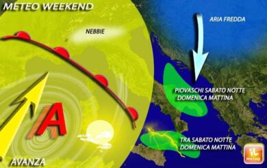 Previsioni meteo, weekend con l’alta pressione: tornano nebbia e smog