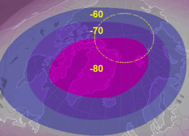 Il Vortice Polare si sta riscaldando in modo anomalo. Allarme meteo