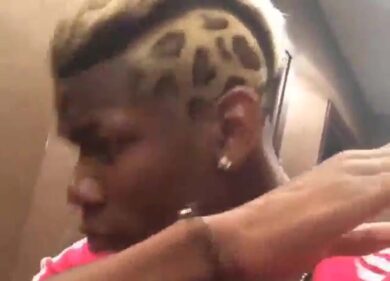 Pogba, il nuovo look in un video cult