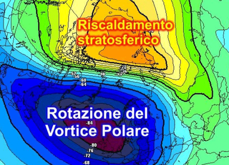 Meteo, Vortice Polare disintegrato. Gelo polare a febbraio Meteo, Vortice Polare disintegrato. Gelo polare a febbraio