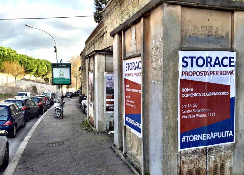 “Storace imbratta la città”. L’accusa. #torneràpulita, l’hashtag diventa futuribile “Storace imbratta la città”. L’accusa. #torneràpulita, l’hashtag diventa futuribile
