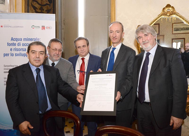 SanPellegrino e sindacati insieme per sostenibilità e occupazione SanPellegrino e sindacati insieme per sostenibilità e occupazione