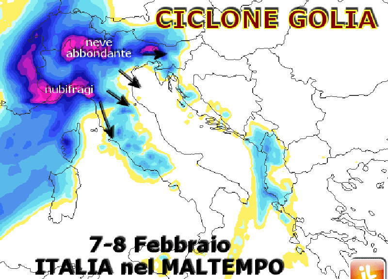 Meteo/ Alluvioni e neve copiosa. Il ciclone Golia sferzerà l’Italia Meteo/ Alluvioni e neve copiosa. Il ciclone Golia sferzerà l’Italia