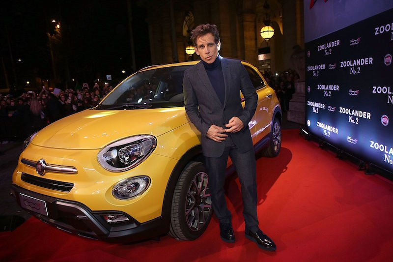 Derek Zoolander ritorna sul grande schermo a bordo di una Fiat 500X Derek Zoolander ritorna sul grande schermo a bordo di una Fiat 500X