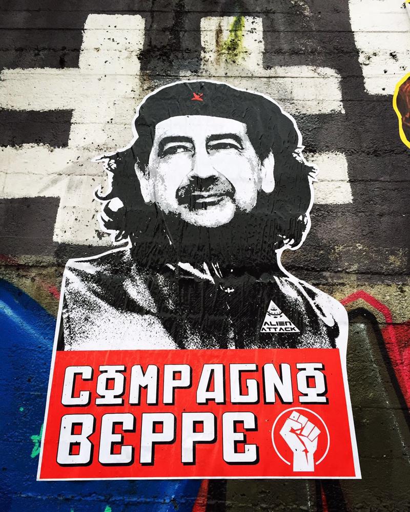 Il “compagno” Beppe Sala attaccato sui muri di Milano. I Hate Milano