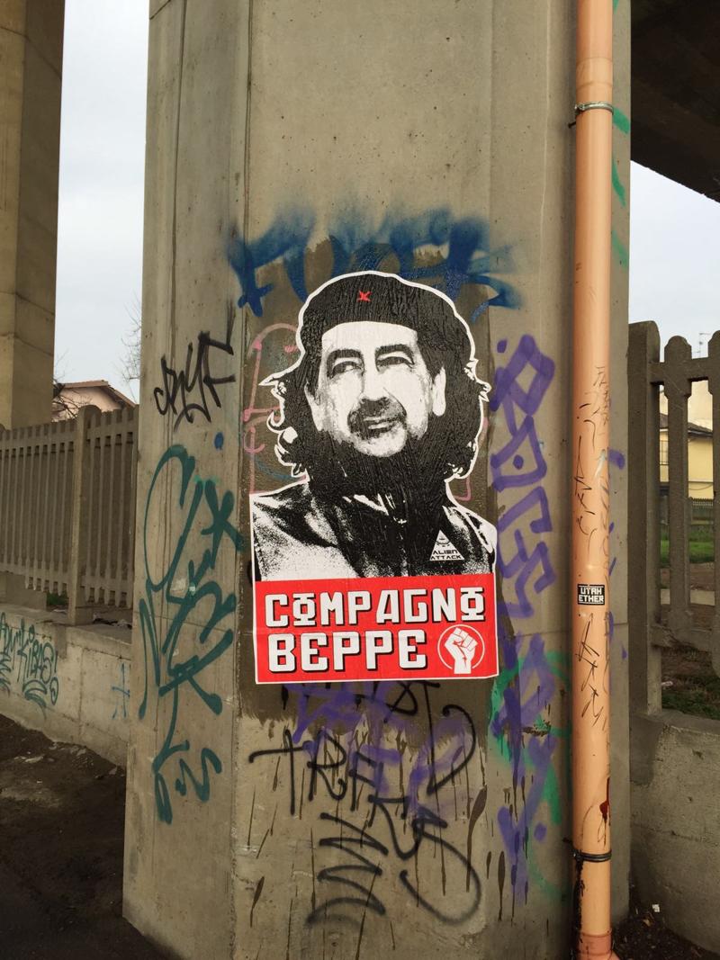 Il “compagno” Beppe Sala attaccato sui muri di Milano. I Hate Milano
