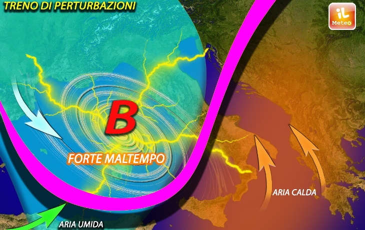 Previsioni meteo, maltempo fino a mercoledì poi accenni di primavera Previsioni meteo, maltempo fino a mercoledì poi accenni di primavera
