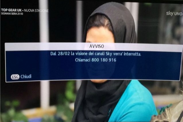 Sky interrotta dal 28/2: l’avviso durante la partita. Ma era un errore Sky interrotta dal 28/2: l’avviso durante la partita. Ma era un errore