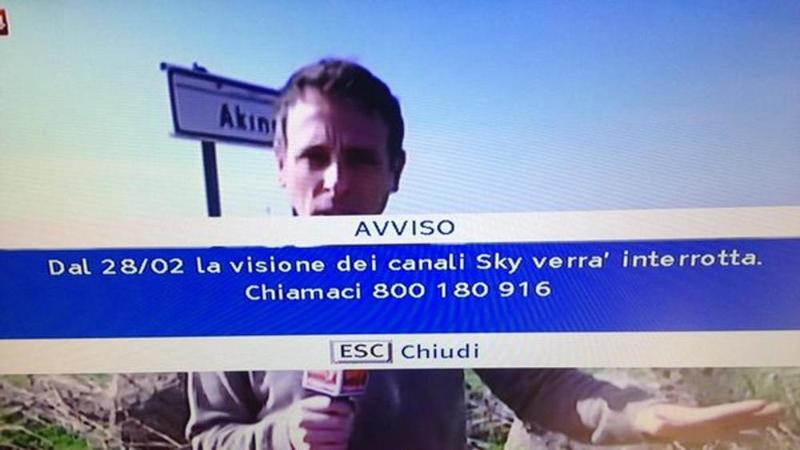 Sky interrotta dal 28/2: l’avviso durante la partita. Ma era un errore Sky interrotta dal 28/2: l’avviso durante la partita. Ma era un errore
