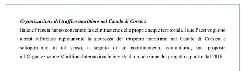 La firma di Renzi sulla cessione del mare sardo alla Francia La firma di Renzi sulla cessione del mare sardo alla Francia