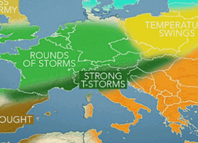 Meteo, primavera tempestosa al Nord e calda al Sud