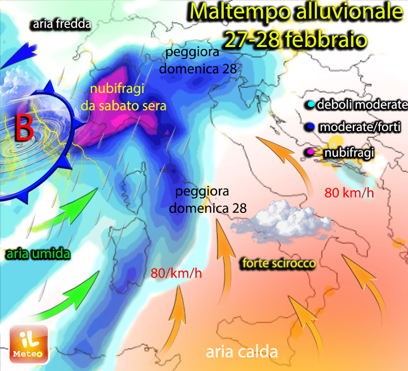 Previsioni meteo: forte maltempo nel Weekend, arriva Golia Previsioni meteo: forte maltempo nel Weekend, arriva Golia