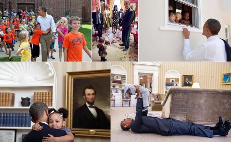#ObamaAndKids spopola su Twitter #ObamaAndKids spopola su Twitter