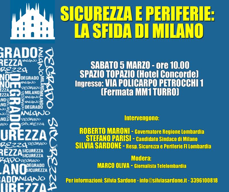 Periferie e insicurezza: dibattito con Parisi, Maroni e Sardone