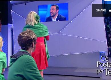 Salvini special guest star a C’è posta per te con Greggio-Iacchetti