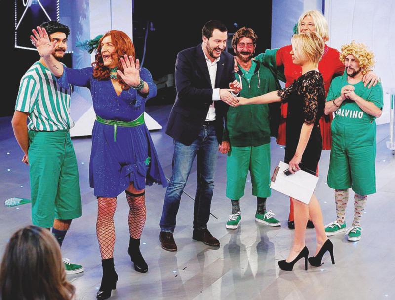 Salvini special guest star a C’è posta per te con Greggio-Iacchetti