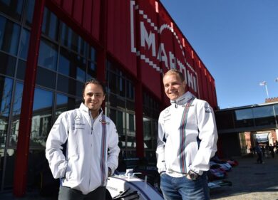 Martini 2016 con Felipe massa e Valtteri Bottas. Torna la Terrazza
