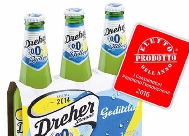 Dreher Limone Radler Zero è “prodotto dell’anno” secondo i consumatori