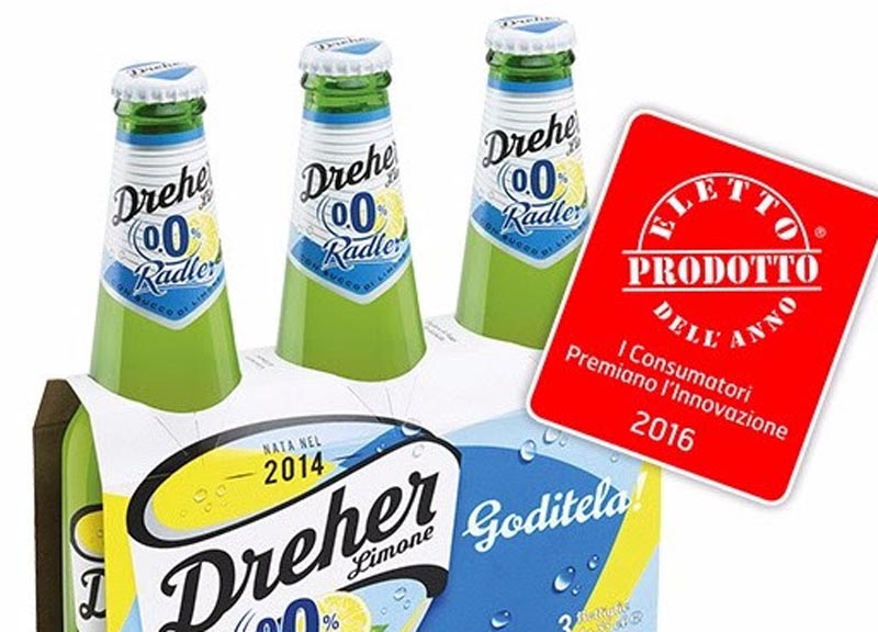 Dreher Limone Radler Zero è “prodotto dell’anno” secondo i consumatori Dreher Limone Radler Zero è “prodotto dell’anno” secondo i consumatori