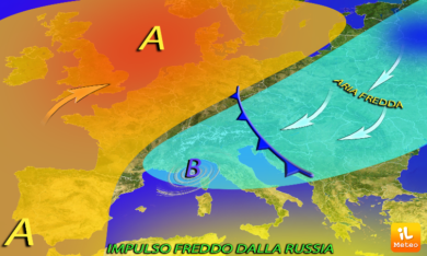 Previsioni meteo, parentesi d’inverno: aria fredda dalla Russia