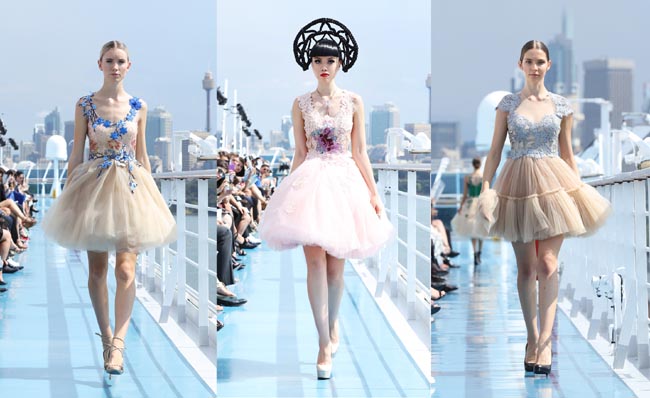 Spettacolare sfilata di moda in mezzo all’oceano: le foto