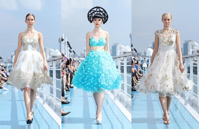 Spettacolare sfilata di moda in mezzo all’oceano: le foto