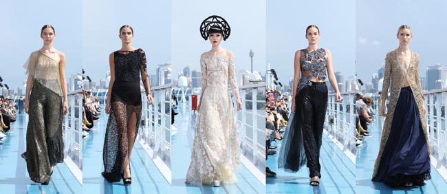 Spettacolare sfilata di moda in mezzo all’oceano: le foto