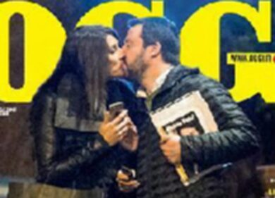 Matteo Salvini bacia Elisa Isoardi: “E’ la donna della mia vita”. FOTO