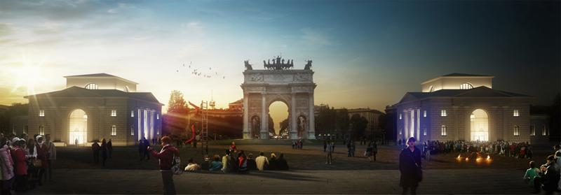 Pessina Costruzioni, via al restyling dell’Arco della Pace. FOTO