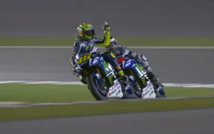 MotoGP, tensione e scambio di accuse tra Jorge Lorenzo e Valentino Rossi MotoGP, tensione e scambio di accuse tra Jorge Lorenzo e Valentino Rossi