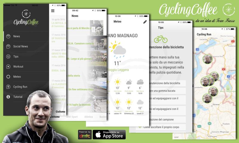 Cycling Coffee, la App per ciclisti ideata da Ivan Basso Cycling Coffee, la App per ciclisti ideata da Ivan Basso