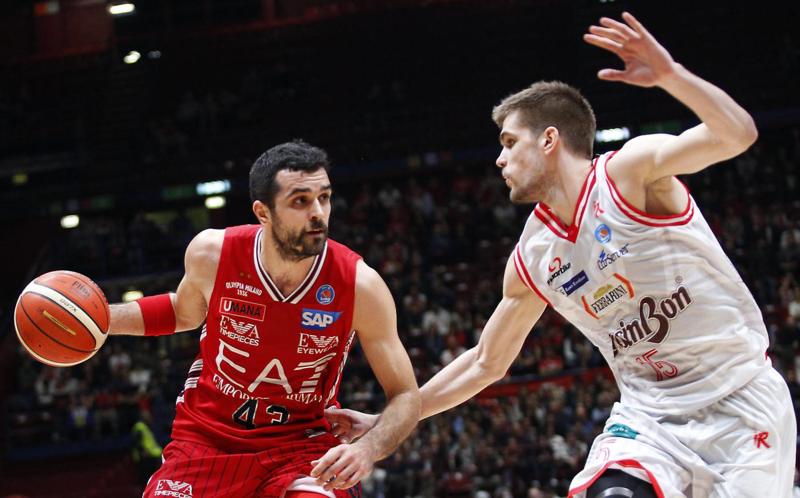 Kruno Simon straripante: l’Olimpia Milano batte Reggio Emilia e va in fuga Kruno Simon straripante: l’Olimpia Milano batte Reggio Emilia e va in fuga