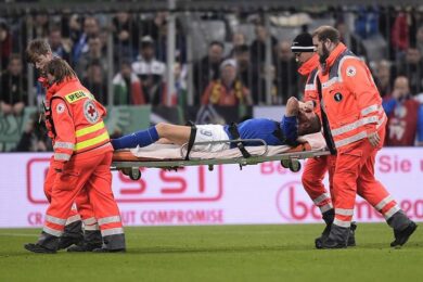 Bonucci ko, la Juventus in ansia: si teme lo stiramento