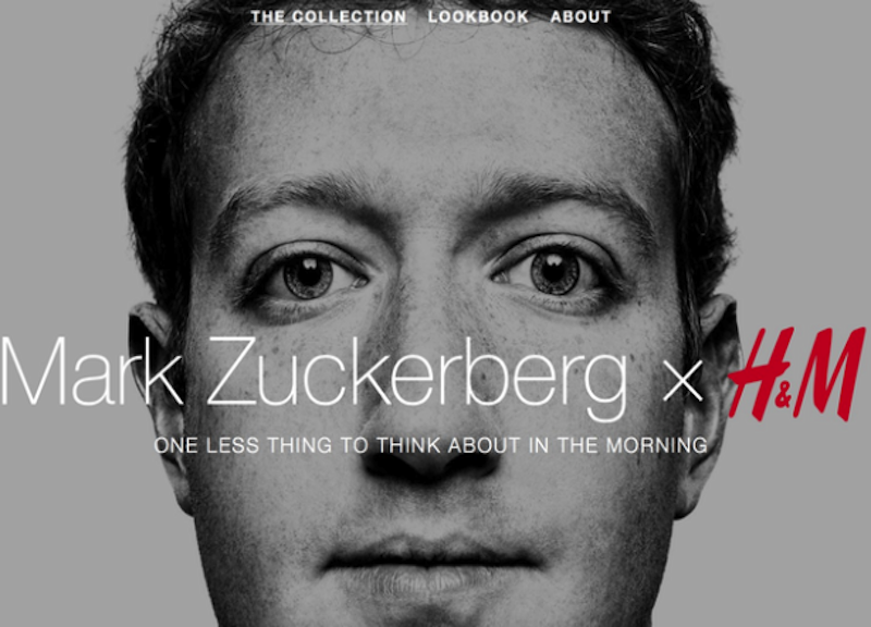 Mark Zuckerberg stilista: vestiti uguali per il pesce d’aprile di H&M Mark Zuckerberg stilista: vestiti uguali per il pesce d’aprile di H&M