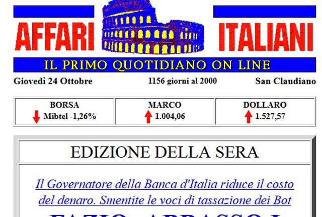 “Affaritaliani, 20 anni da pioniere della rete”: gli auguri del CorSera “Affaritaliani, 20 anni da pioniere della rete”: gli auguri del CorSera