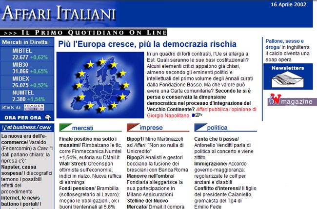 “Affaritaliani, 20 anni da pioniere della rete”: gli auguri del CorSera “Affaritaliani, 20 anni da pioniere della rete”: gli auguri del CorSera