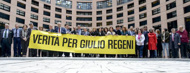 Regeni, manifestazione degli eurodeputati per chiedere veritá Regeni, manifestazione degli eurodeputati per chiedere veritá