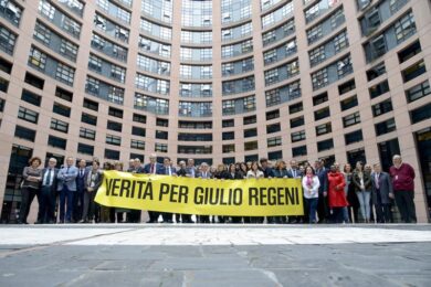 Regeni, manifestazione degli eurodeputati per chiedere veritá