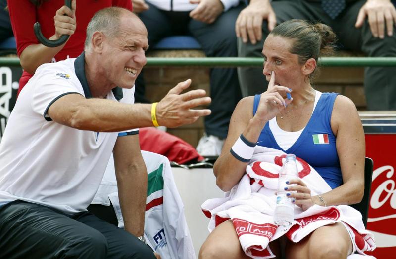Tennis, Fed Cup. Vinci ko. Spagna vince 4-0, Italia retrocede in B Tennis, Fed Cup. Vinci ko. Spagna vince 4-0, Italia retrocede in B