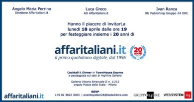 Affaritaliani.it scala i tetti di MilanoGrande festa per i primi vent’anni