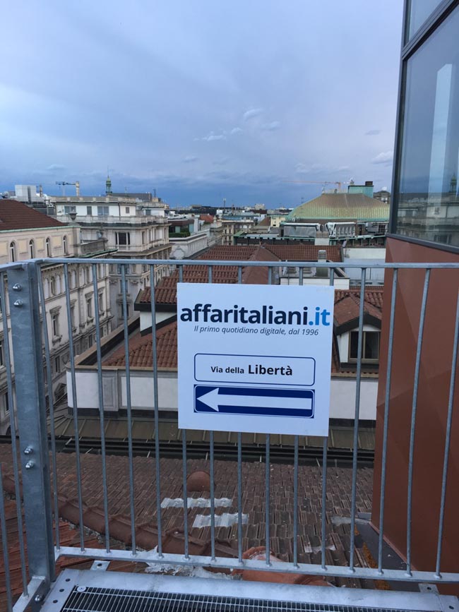 Affaritaliani.it scala i tetti di MilanoGrande festa per i primi vent’anni Affaritaliani.it scala i tetti di MilanoGrande festa per i primi vent’anni